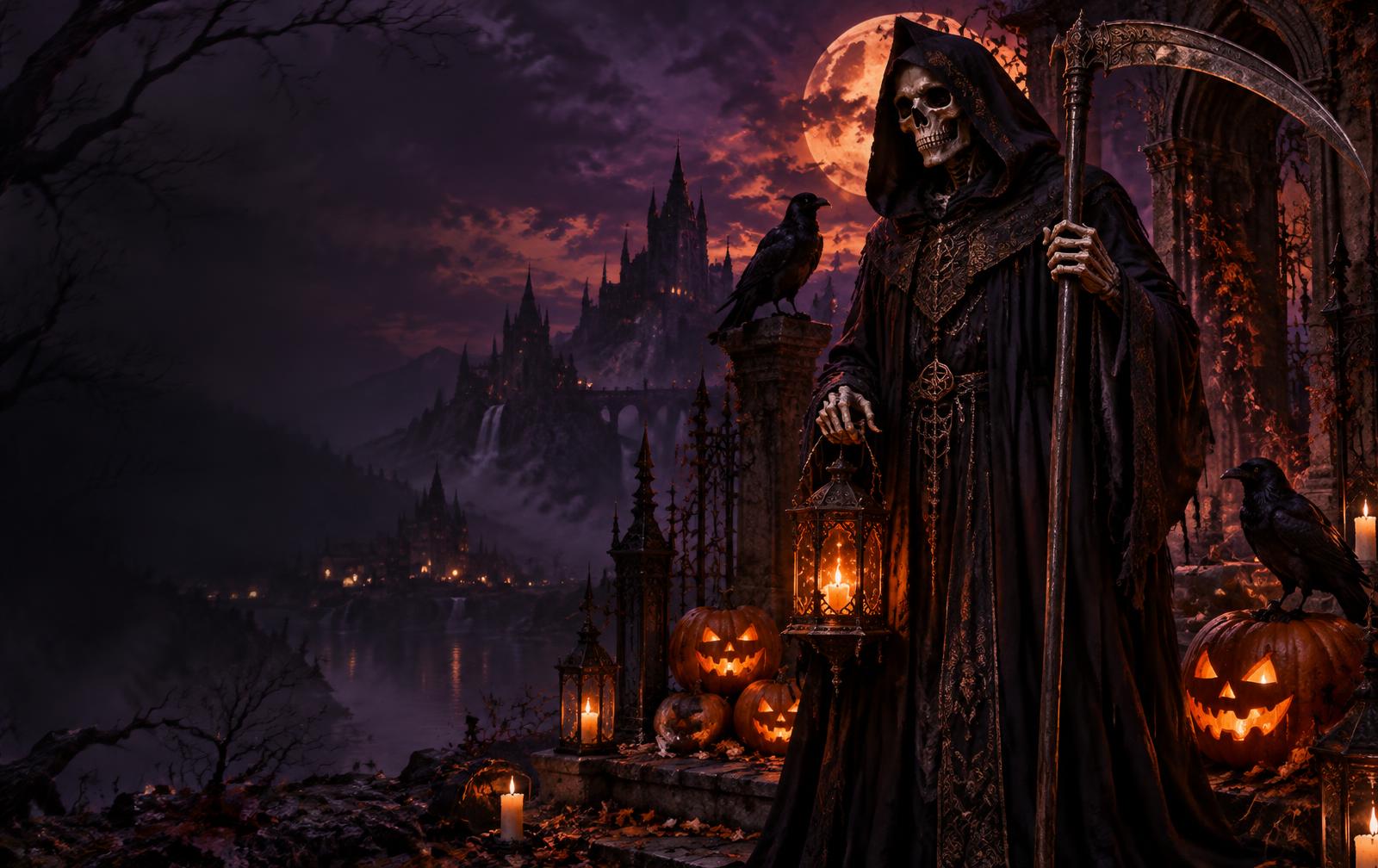 A Morte entre abóboras em uma noite de Halloween